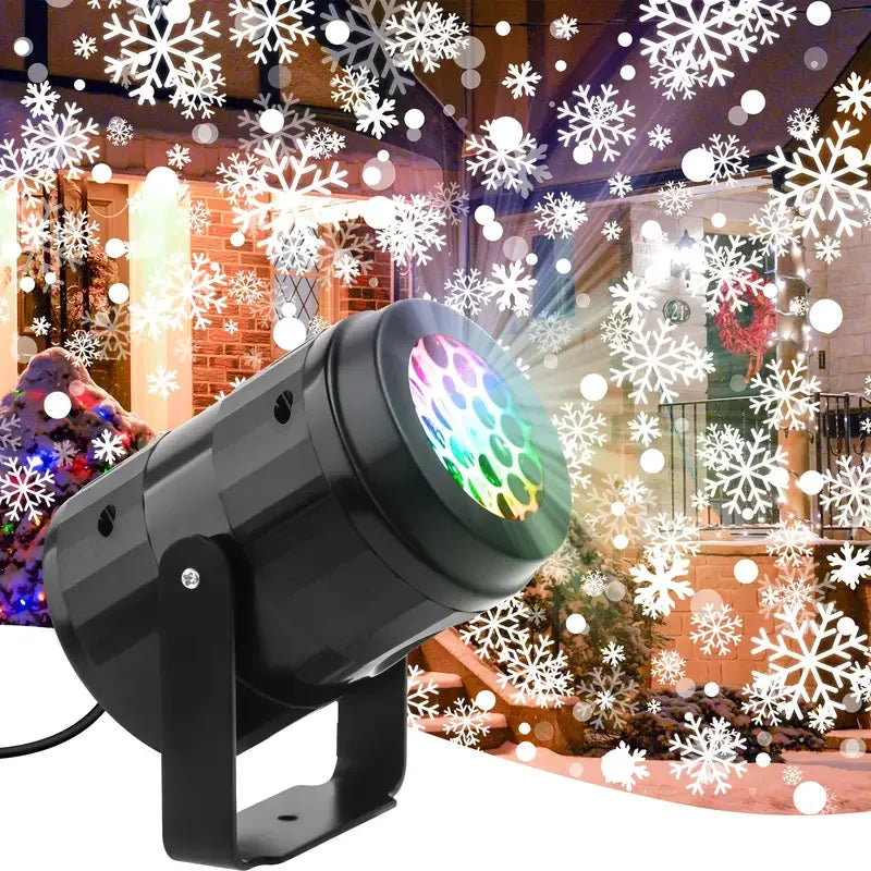 Roterende sneeuwvlokprojector met USB