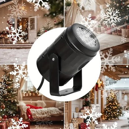 Roterende sneeuwvlokprojector met USB