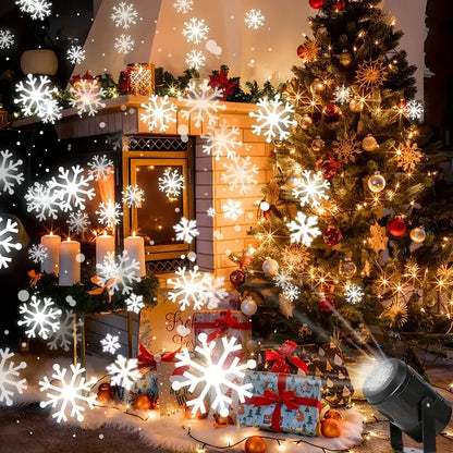 Roterende sneeuwvlokprojector met USB