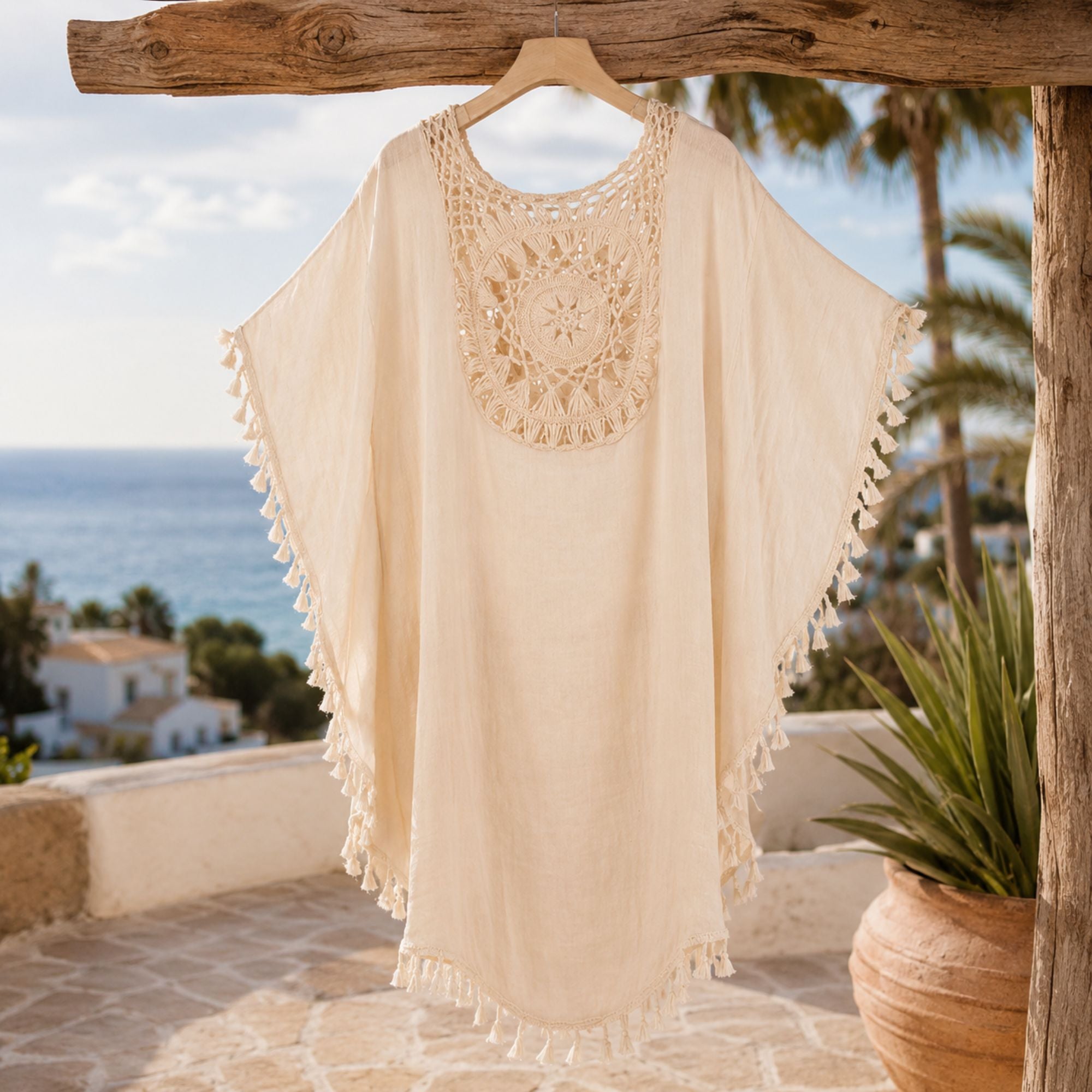 Mediterranean Crochet Beach Cover-Up